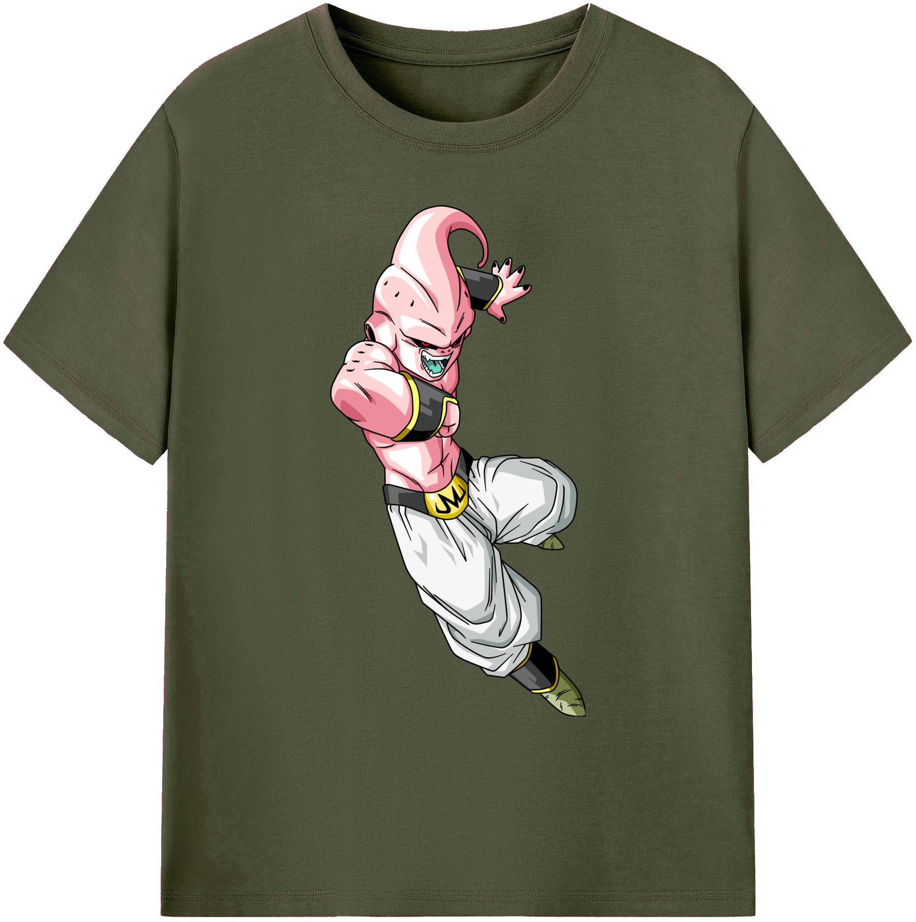 （画像用） ドラゴンボール 魔人ブウ DRAGON BALL Majin Buu 綿100％ メンズ半袖Tシャツ｜肌触りやわらか＆通気性